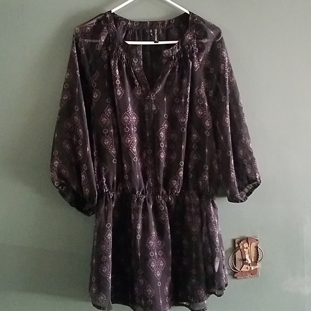 Maurice's sheer blouse